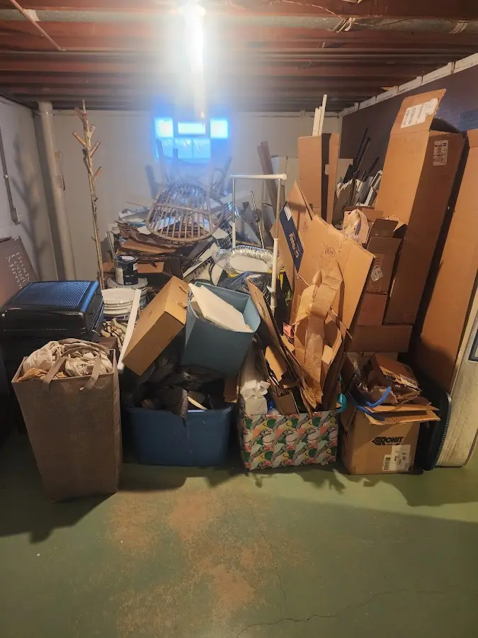 Roll-off dumpster container at job site for Concrete Dumpster Rental in Lucerne